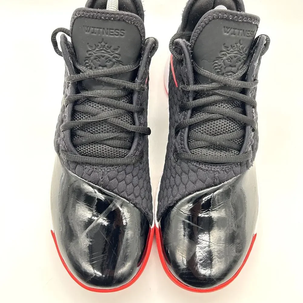 Nike LeBron Witness 3 Shoes Mens Size 7.5 Black Red White Basketball‎ BQ9819-001